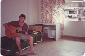 Tony in the flat in Bombay